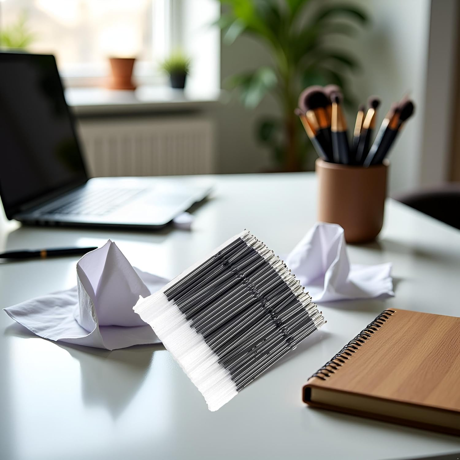 Retractable Ballpoint Pen Refills for Retractable Ballpoint Pen, Replacement Refill for Signature, Students, Office Supplies, Practical Design and Durable Ballpoint Pen Refills (0.7Mm) Black (Pack Of image number 2