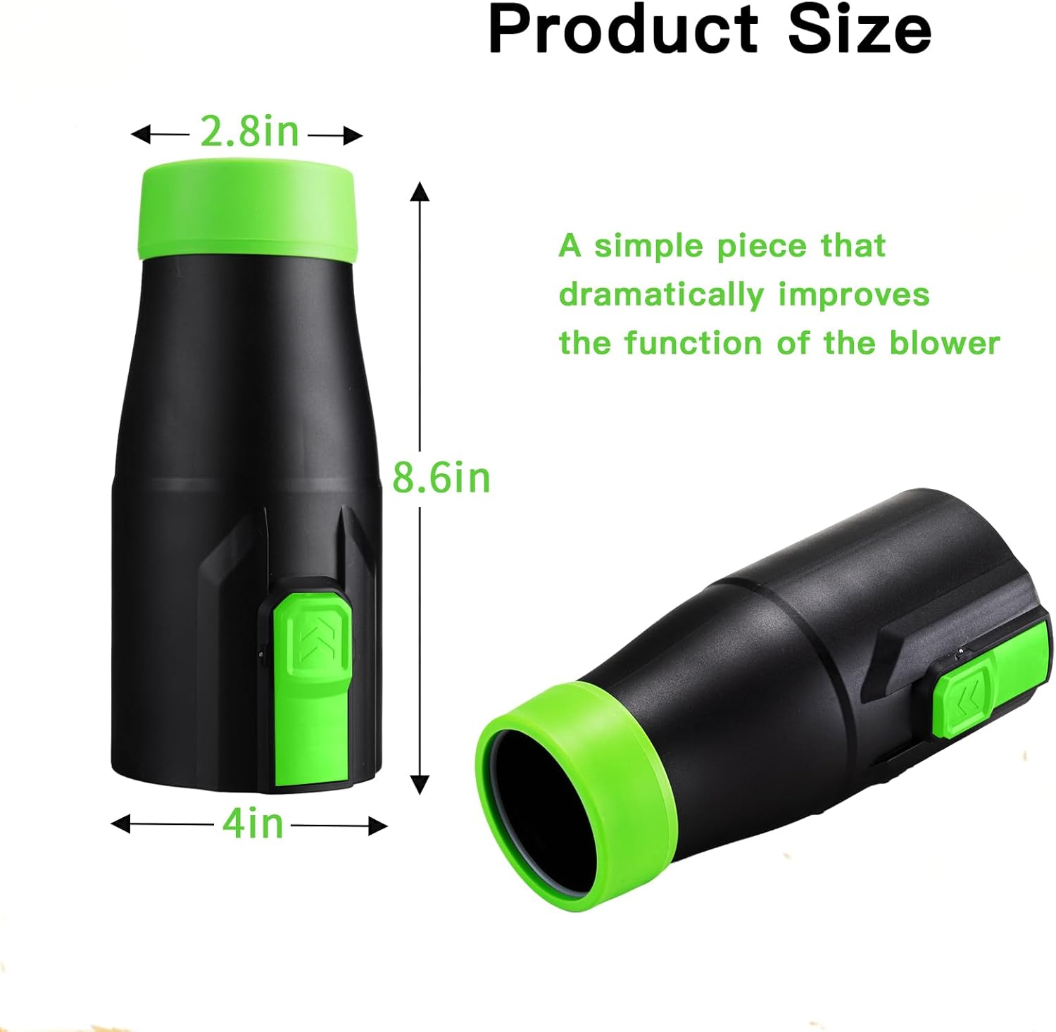 Car Drying Nozzle for EGO Power Leaf Blower Nozzle Work for EGO 530 575 580 615 650 765- Bare Nozzle 1 Pack