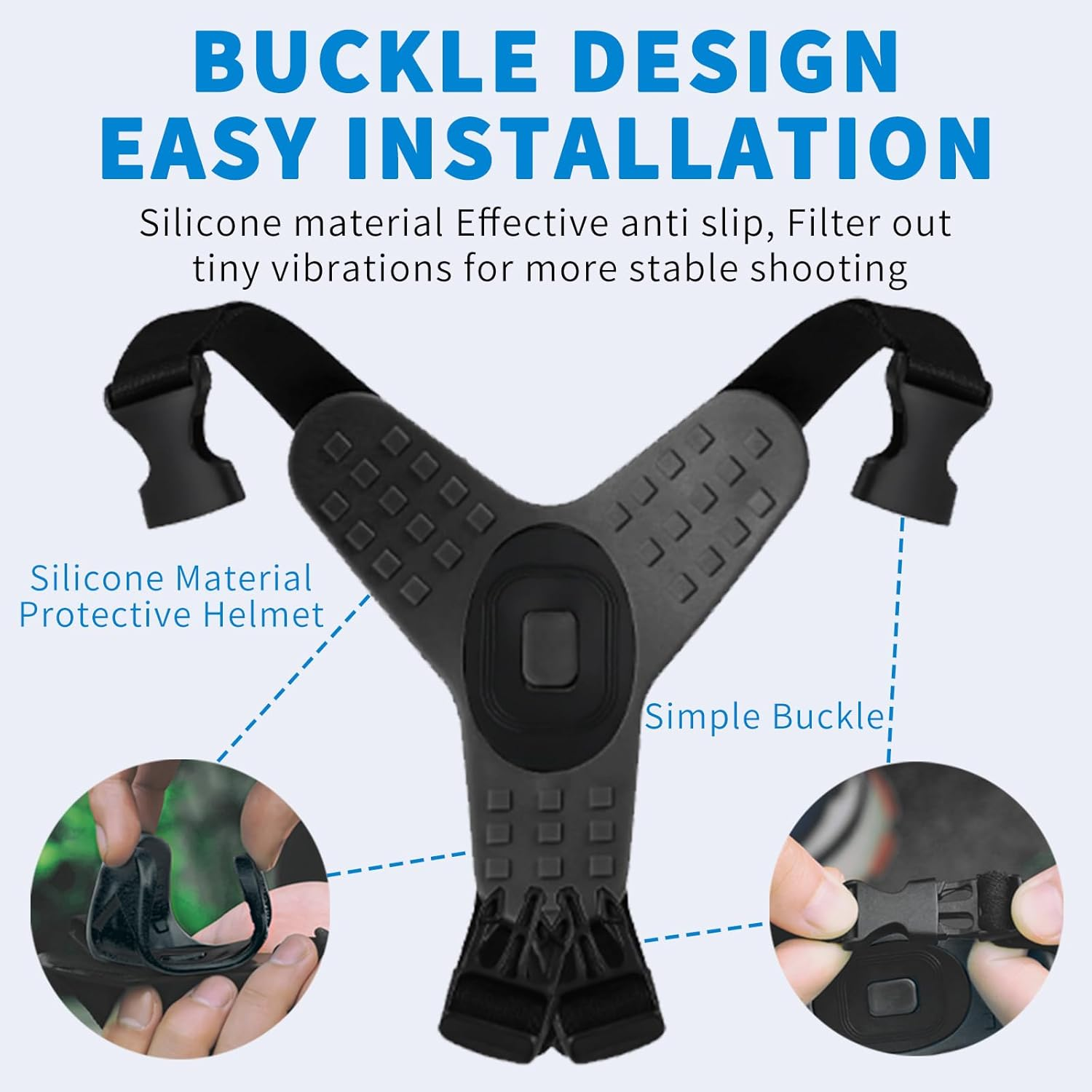 Bestoct Motorcycle Helmet Chin Strap Mount for Gopro Hero 13/12/11/10/9/8/7/6/5 Black,Dji Osmo Action 5Pro/4/3,Dirt Bike Holder Accessories Compatible with Insta360 X5/X4/X3/Acepro/Acepro2,Akaso,Sjcam image number 2