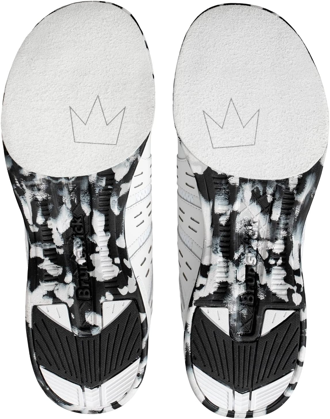 Brunswick Fuze Chaos Mens Bowling Shoes, Black/White