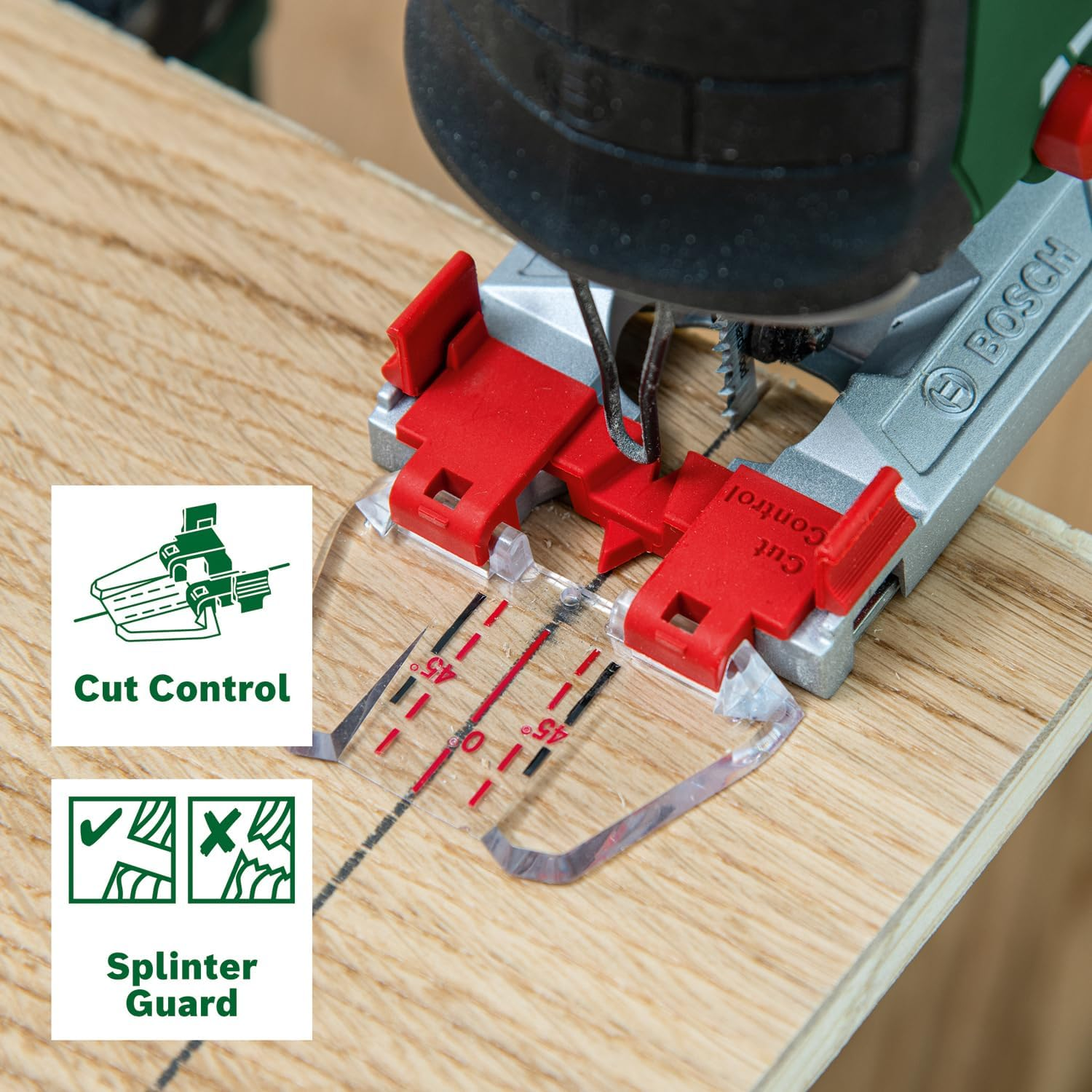 Bosch 18V Cordless Jigsaw, without Battery, 3X Blades Inc, Brushless Motor, Pendulum Action (Advancedsaw 18V-140). Made in Europe. 2024 New image number 4