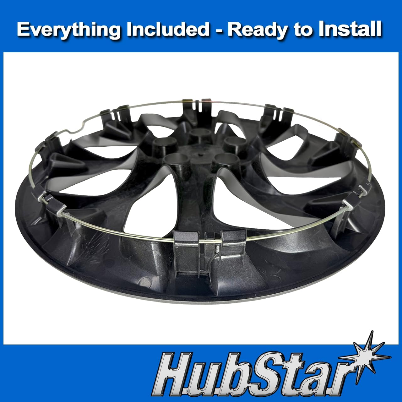 Hubcap Replacement for Toyota Corolla 2017-2019, Gloss Black 16-Inch Wheel Cover (1-Piece) image number 5