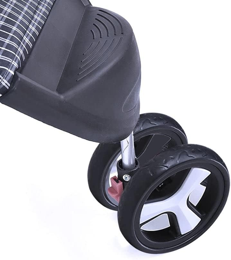 Pawz 3 Wheels Pet Stroller Dog Cat Cage Puppy Pushchair Travel Walk Carrier Pram Black, Dog Stroller with Detachable Basket, 2 Cup Holder, Folding Travel Stroller for Cats Dogs 25Kg Load image number 1