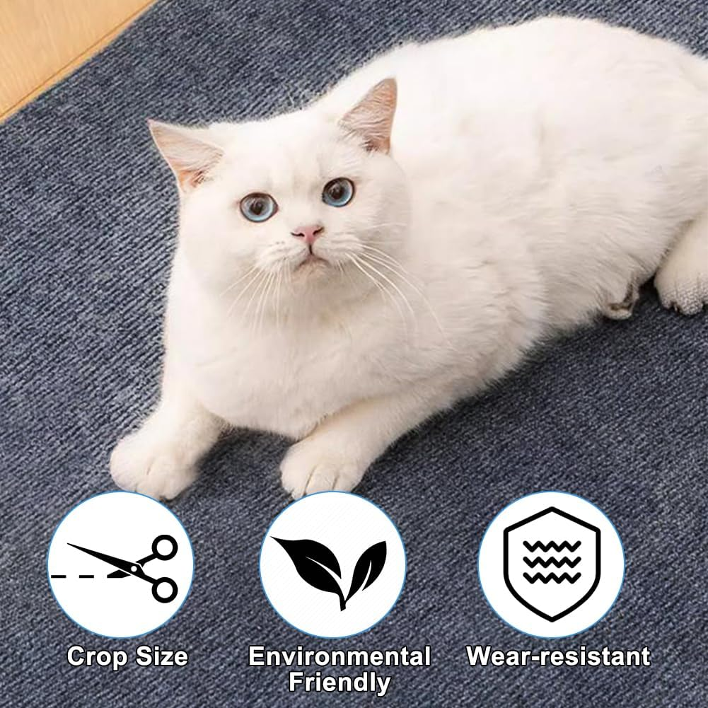 Pack of 2 Climbing Cat Scratcher, Cat Scratching Mat, Cat Scratching Boards, Cat Scratching Board Wall, Scratch Protection Cat Scratching Mat for Furniture Protection, Protects Carpets (30 X 100 Cm, image number 4