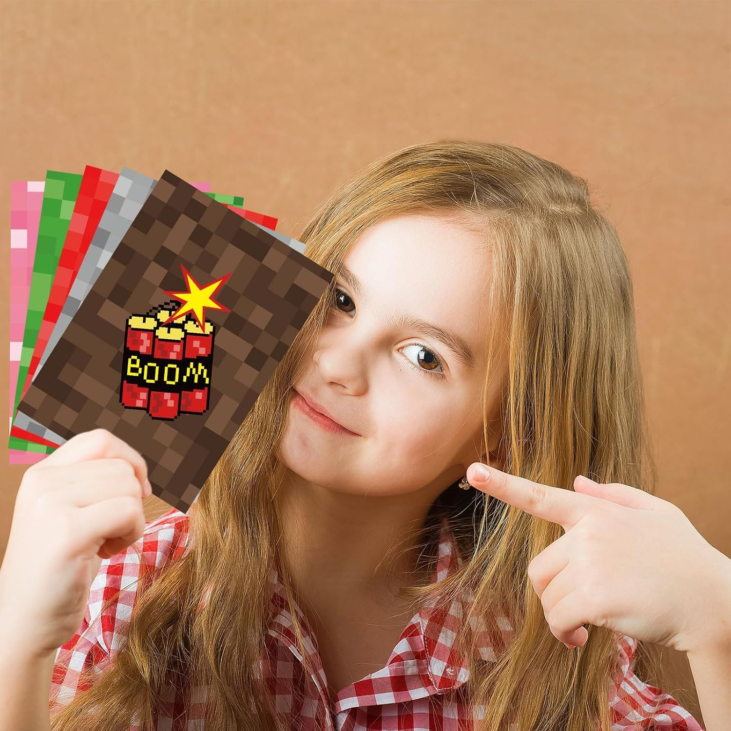 30 Sets Pixel Party Invitations with Envelopes Sticker Video Game Themed Party Invitations Invite Card Vintage Style Design for Kids Teens Adults Pixel Theme Party Favors Video Game Party Decorations image number 4