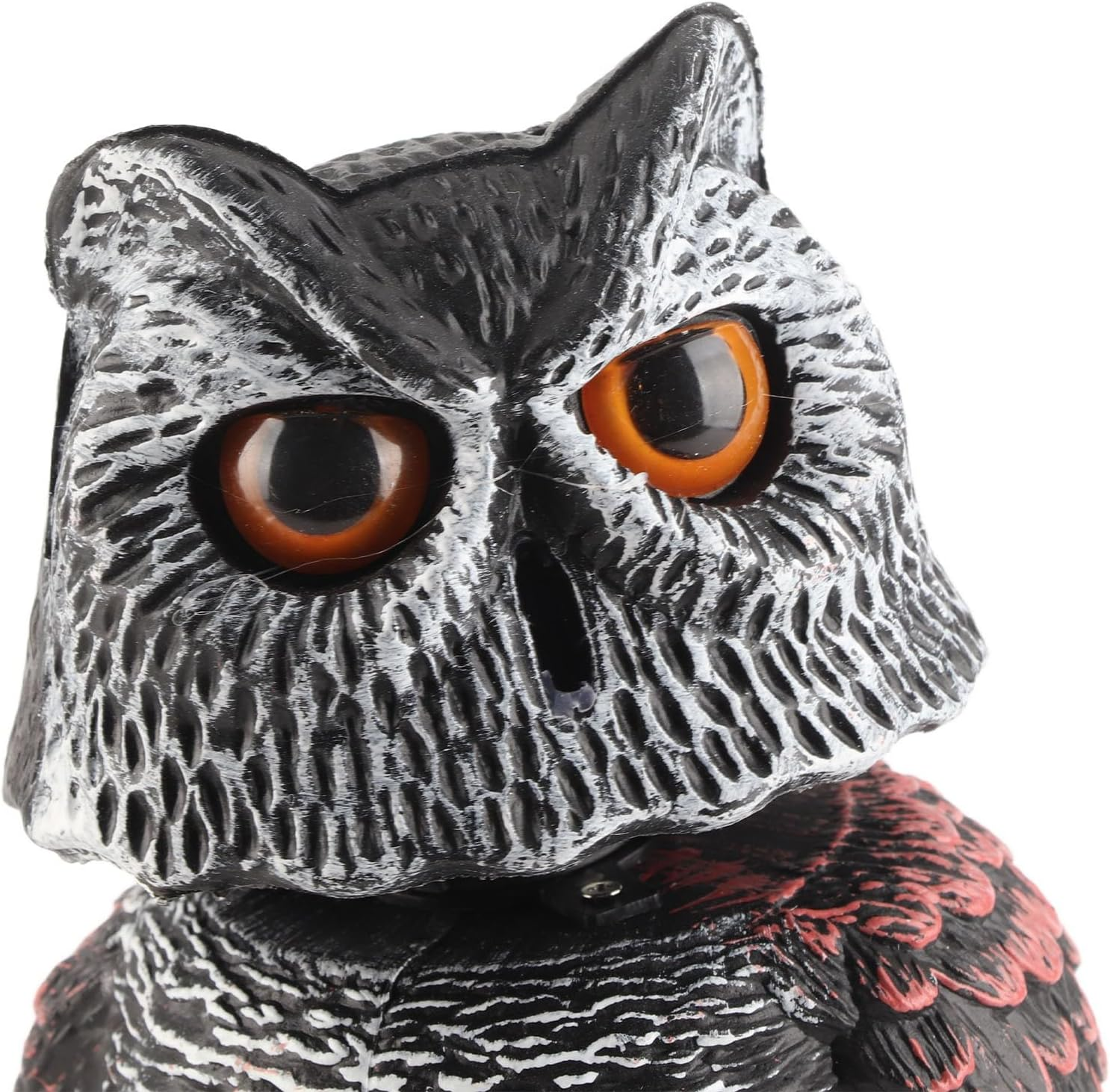 Plastic Owl Decoy, Owl Decoy to Scare Birds Away Exquisitely Crafted Waterproof Shake Sun Proof Outdoor Garden Decoration for Orchard for Crops image number 1