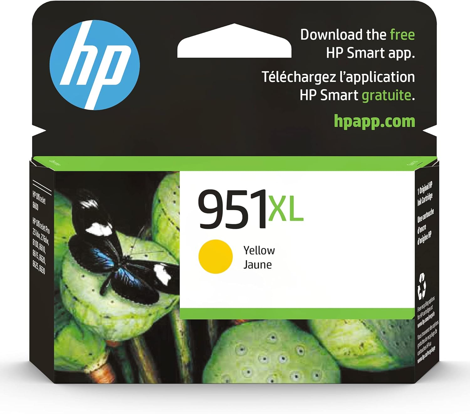 HP 951XL Yellow High Yield Original Ink Cartridge (CN048AN)