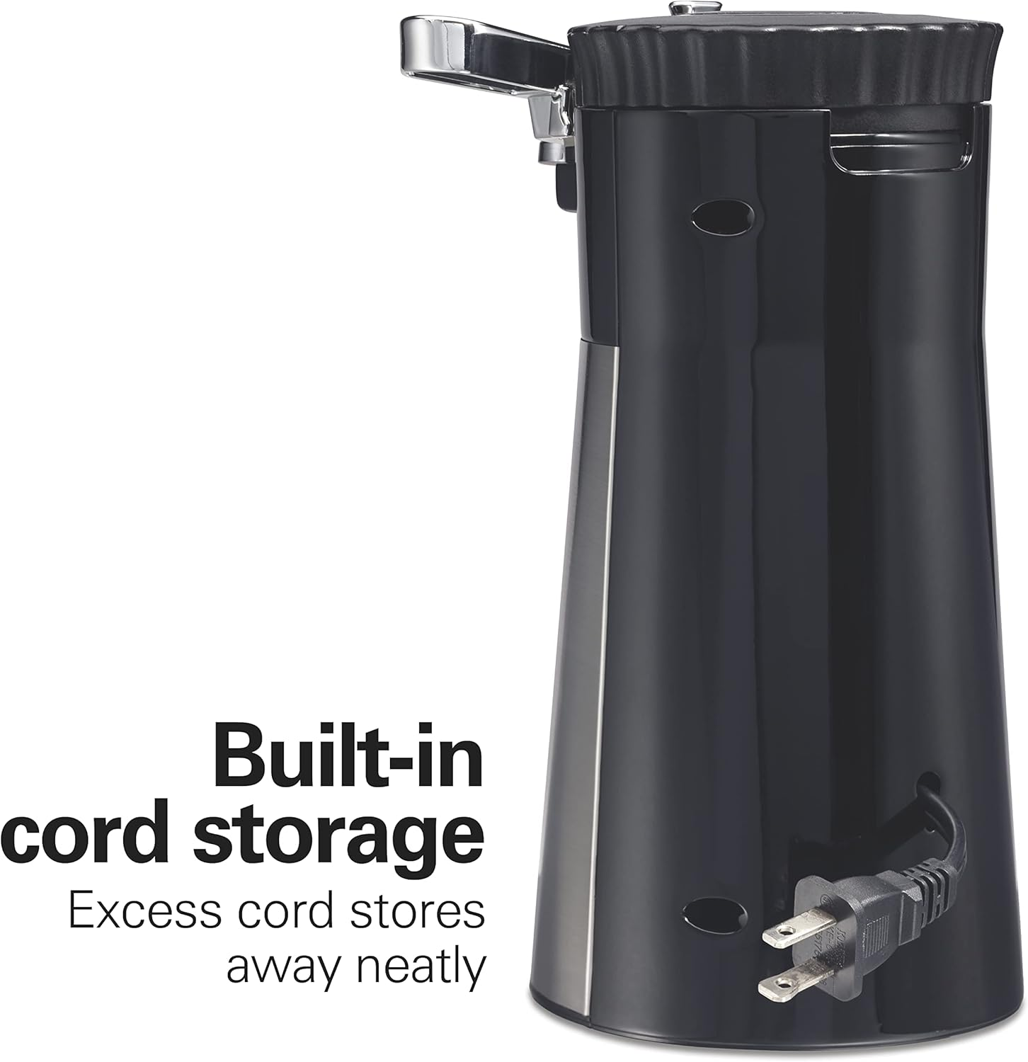 Hamilton Beach Openstation Electric Automatic Can Opener for Kitchen with Multi Tool and Bottle and Jar Opening Tools, Auto Shutoff, Cord Storage, and Sure Cut Technology, Stainless Steel (76382) image number 2