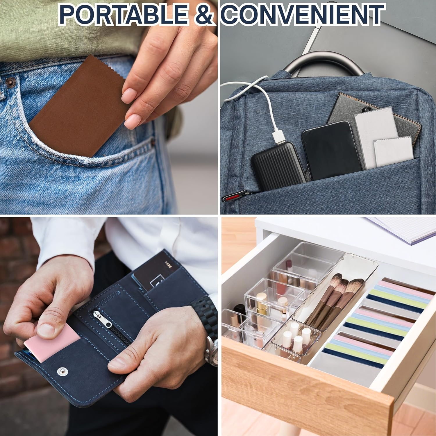 6 Count 200Gsm Extra Thick Lens Cleaning Cloth for Eyeglasses, Lens & Screen, Individually Wrapped Scratch-Free Streak-Free Eye Glasses Cleaning Cloth for Sunglasses, Camera Lens, Iphone Screen image number 5