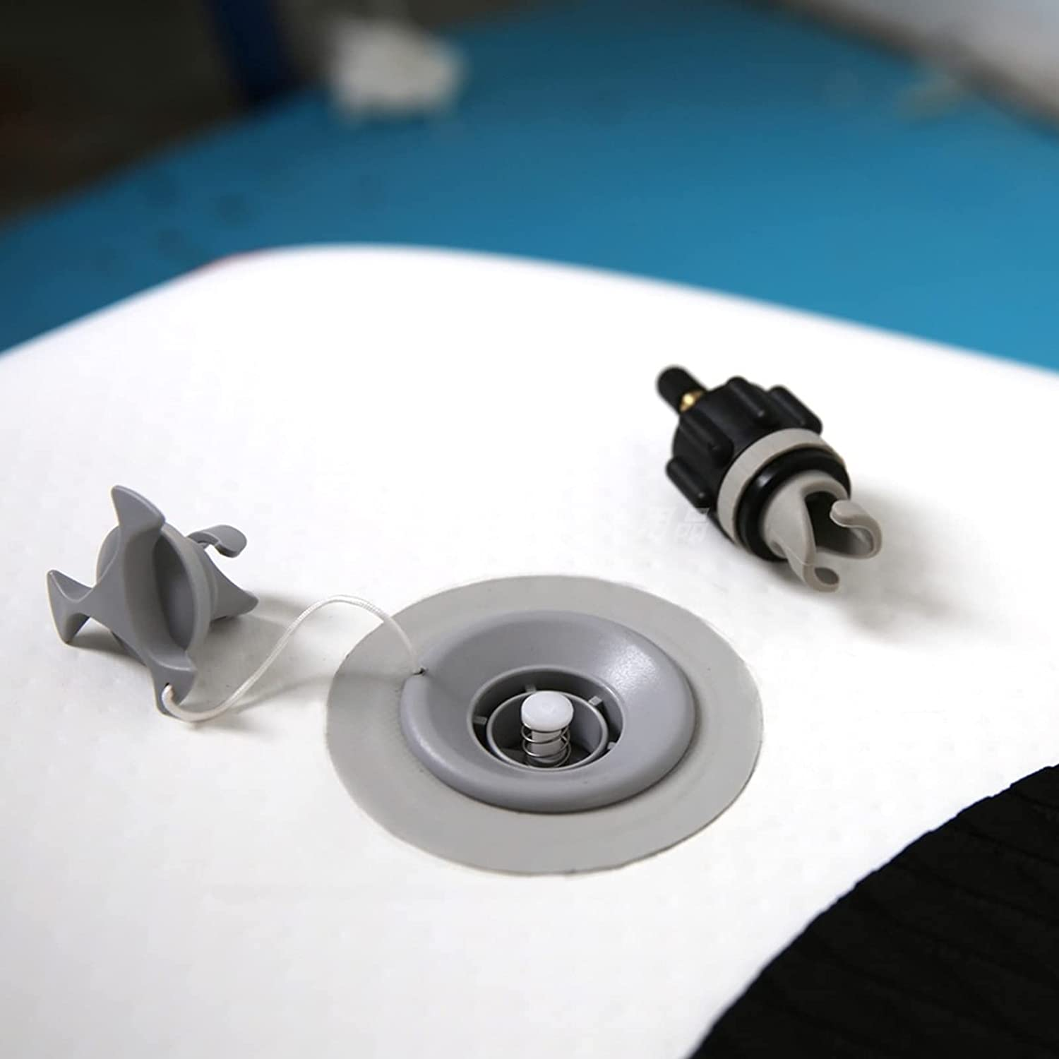 Inflatable Boat SUP Pump Adaptor Vashly Air Pump Converter Standard Schrader Conventional Pump Adaptor Air Valve Adapter Pumping Head Connector for Inflatable Rowing Boat,Stand up Paddle Board,Kayak image number 1