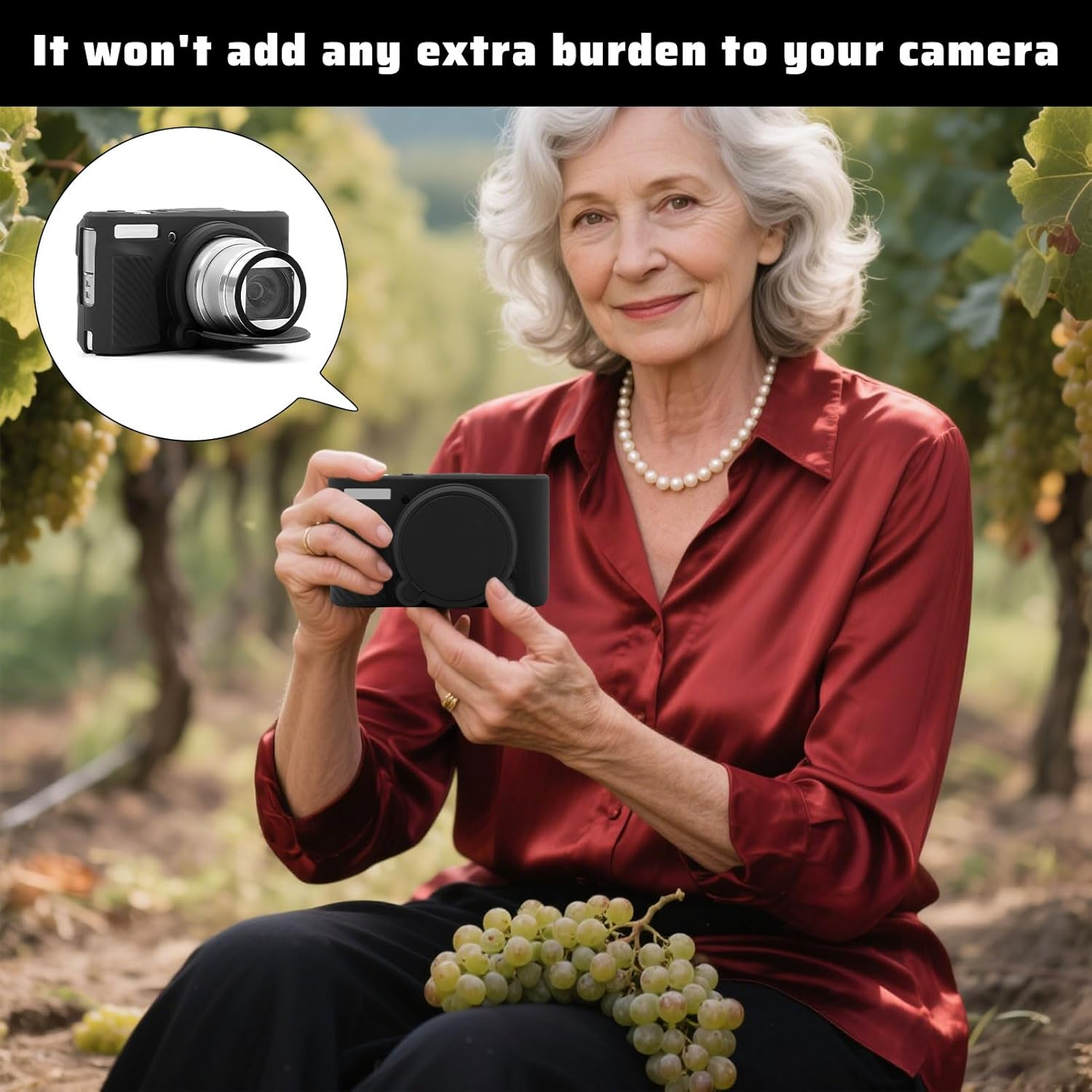 For Canon SX740 Hs Case, for Canon Powershot SX740 Hs Case, Powershot Camera Protective Cover for SX730/740 with Removable Lens Cover, Soft Silicone Protective with 740/730(Black)