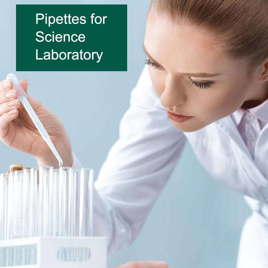 100 PCS 5ML Disposable Plastic Transfer Liquid Dropper Plastic Essential Oils Graduated Transfer Pipettes Washable Pipettes for Essential Oils Paint Alcohol image number 4