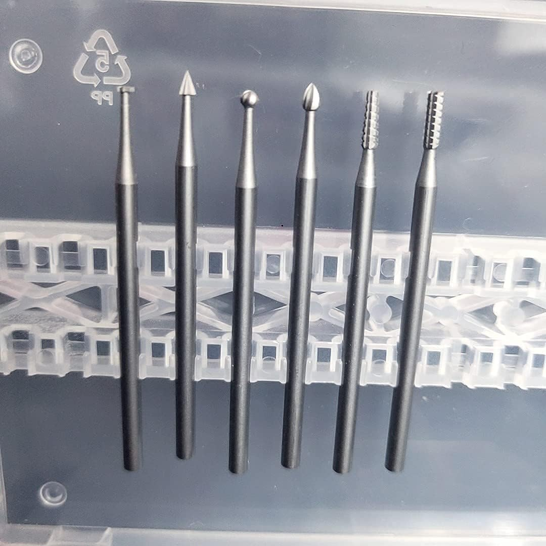 Natury Nails Set of 6 Tungsten Carbide Nail Router Bits Russian Manicure Pedicure image number 1