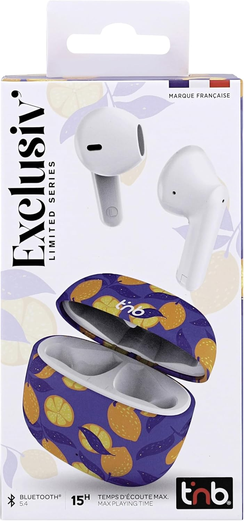 T'Nb Wireless Headphones Exclusive Collection 15 Hours Running Time Fashion Design Touch Control Volume Control Blue Yellow