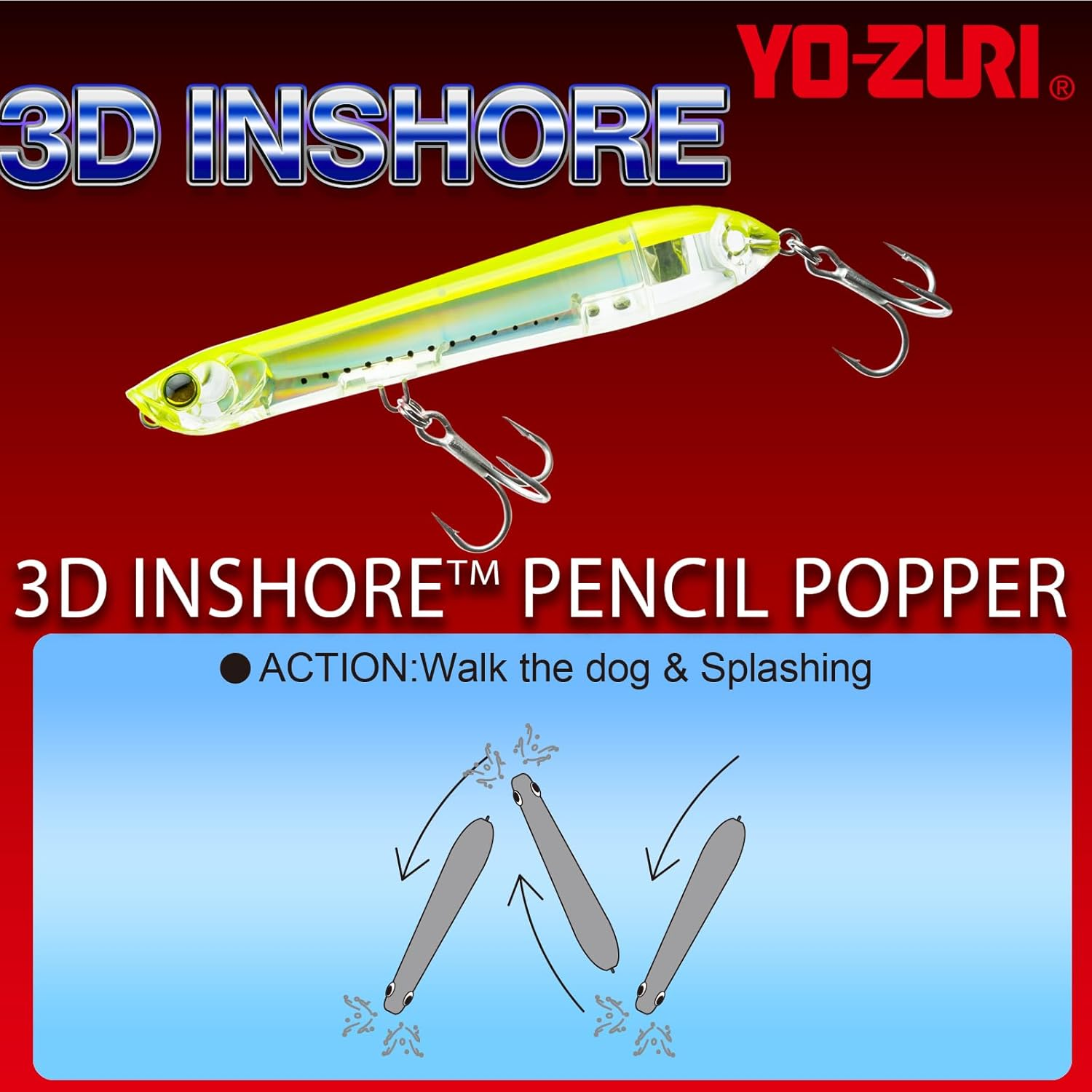 Yo-Zuri 3D Inshore Pencil Popper image number 4