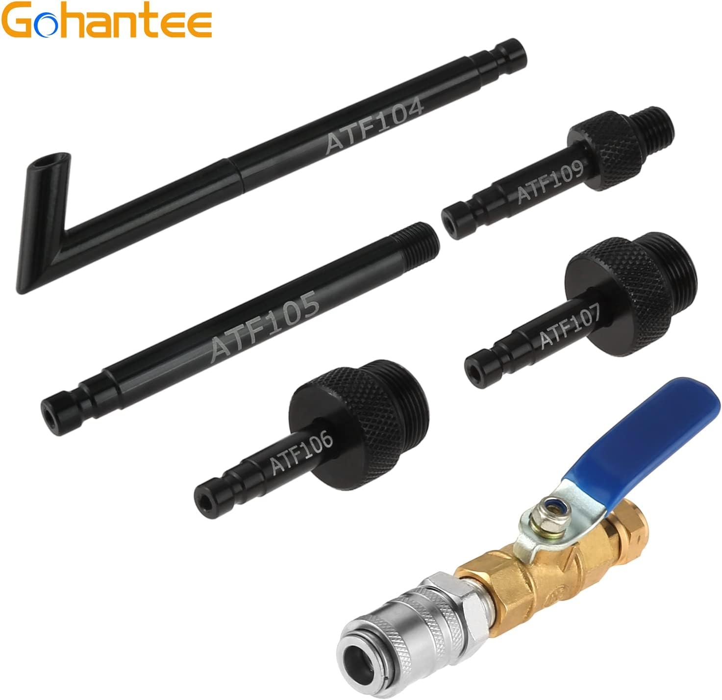 Automatic Transmission Fluid Oil Filling Filler Adapter Manual Filler Kit Include Metal Dispenser with Shut off Valve, Replacement for Audi 09G 01J 722.9 CVT DSG ATF Benz 722.9 image number 6