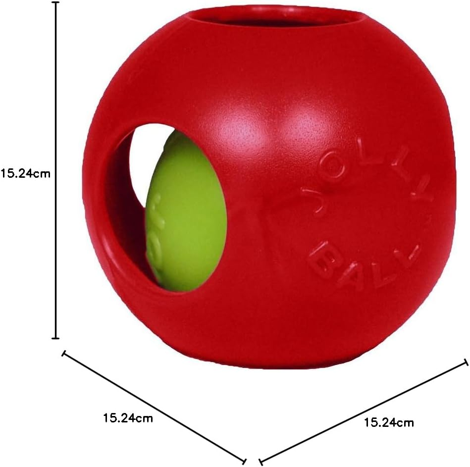 Jolly Pets 6-Inch Teaser Ball, Red image number 3