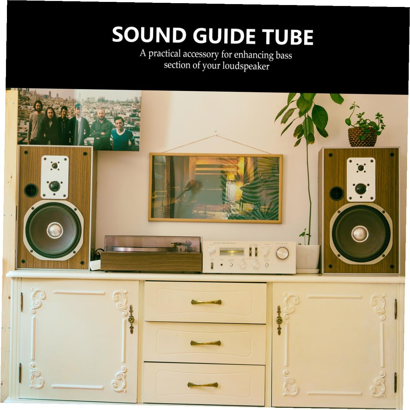 HOMSFOU 5Pcs Replacement Plastic Subwoofer Port Tube Bass Reflex Speaker Accessory for Home Audio System, Bass Sound Speaker Vent Tube Compatible Woofer Boxes image number 3