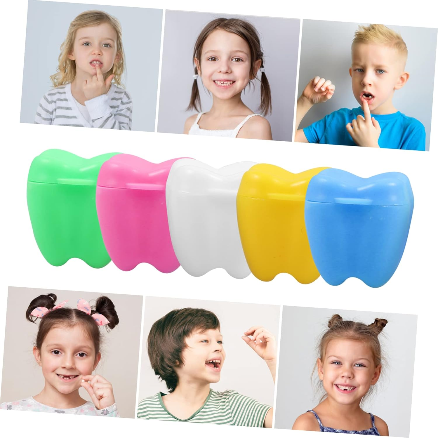 20Pcs Boys and Girls Tooth Holder for Teeth Keepsake Storage Box Souvenir Organizer for for Newborns and Toddlers image number 1