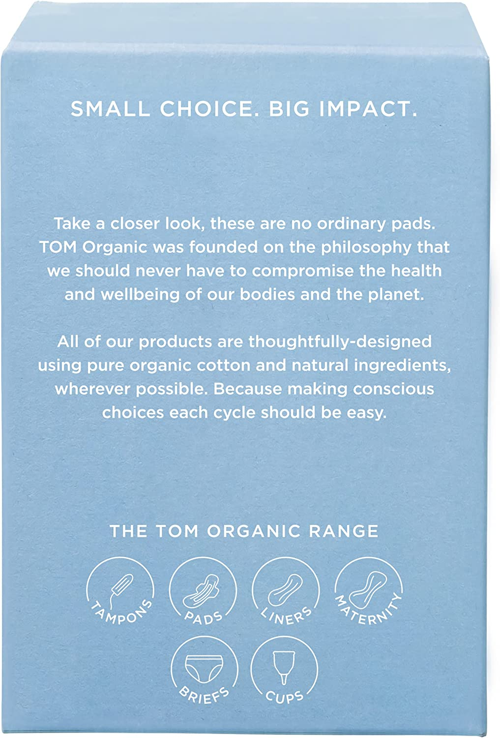 TOM Organic Super Ultra Thin Pads, 10 Count image number 2