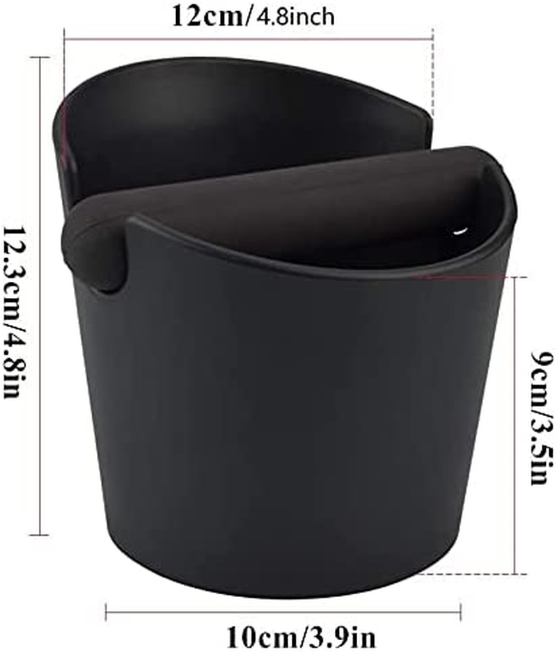 Espresso Knock Box 4.8 Inch Shock-Absorbent Durable Barista Style Coffee Knock Box with Removable Knock Bar and Non-Slip Base Espresso Dump Bin Coffee Grounds Container image number 5