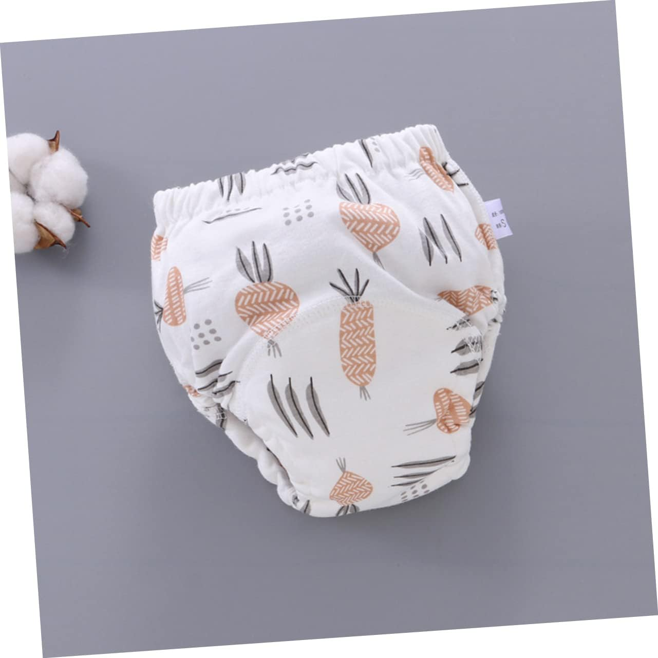 4Pcs Cotton Training Pants for Toddlers Breathable Diapers Nappy Pants Potty Learning for Boy Girl Washable image number 3