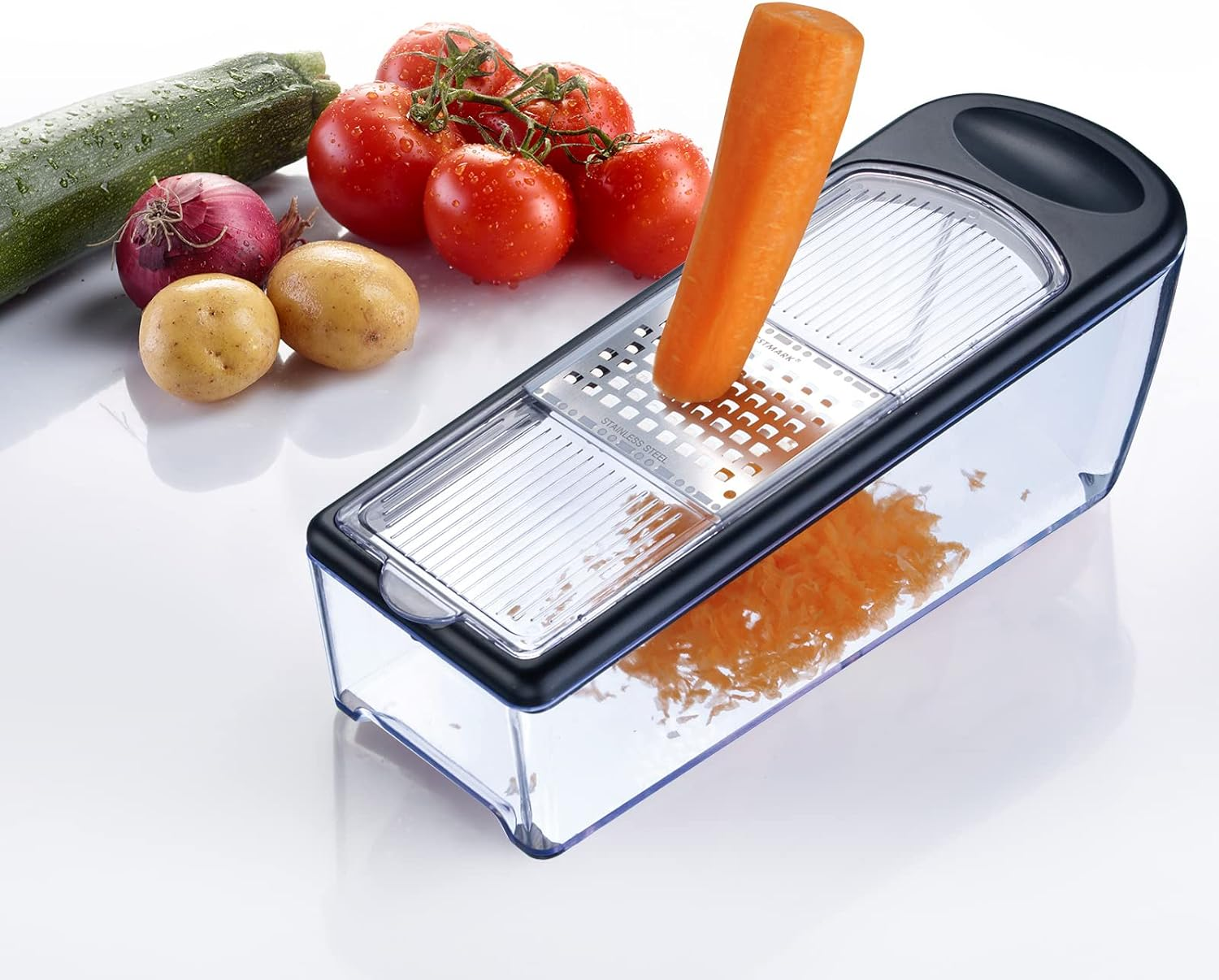 Westmark 4004094143564 Grater Set Technicus Quadro, Silver, 4004094143564