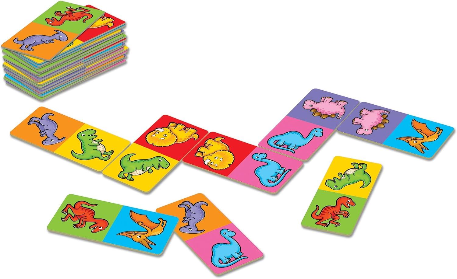 Orchard 600353 Dinosaur Dominoes Mini Card Game image number 6