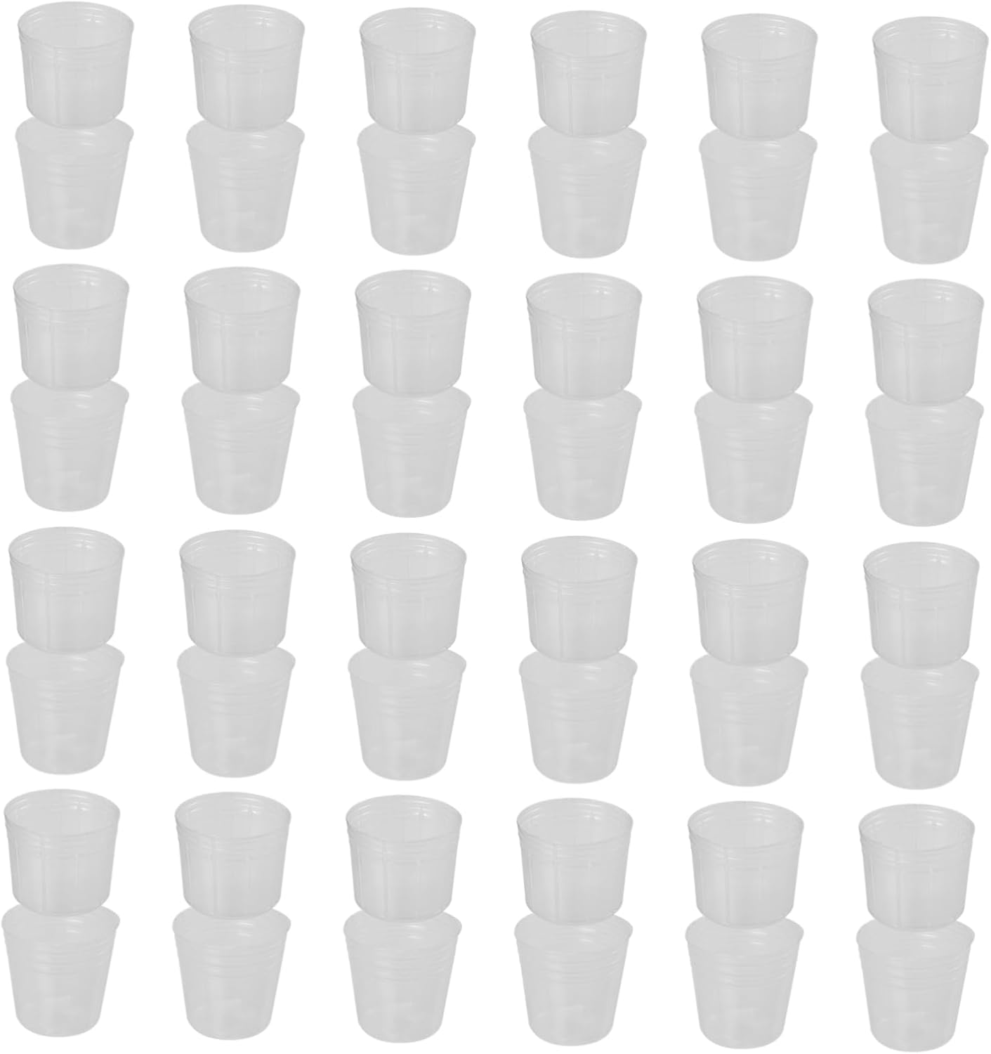 INOOMP 50Pcs Plant Nursery Cups with Dust Covers, 1.5-Inch Seedling Raising Pots for Outdoor Gardening, Flower Nutrient Cups for Orchid and Butterfly Seedlings image number 3