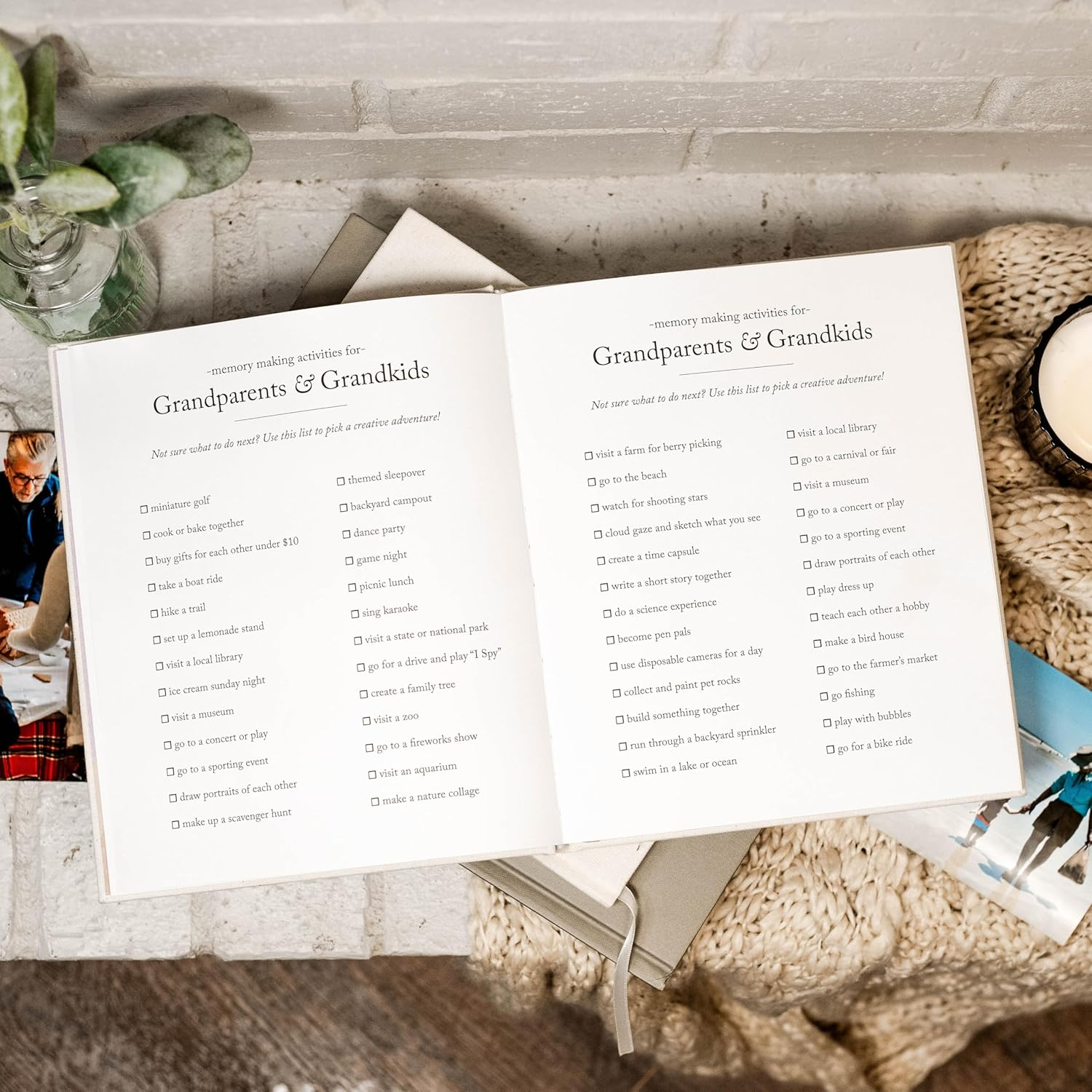 Grandparents Book by Duncan & Stone (Ivory, 72 Pages), Grandma Book Memory Journal - Legacy Journal for Grandpa & Grandma Memories - Ideal Grandpa Gift or Grandmother Gift image number 4