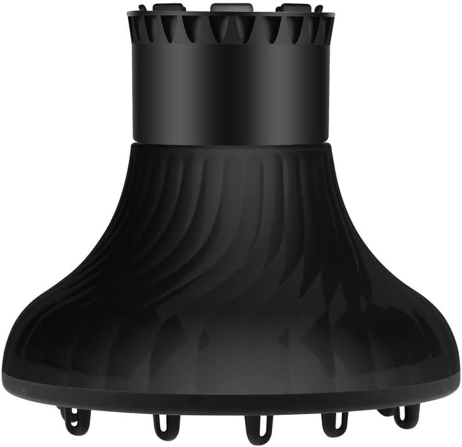 QIRUIRED Universal Hair Diffuser Hair Dryers with Nozzle for 1.49 in to 2.36 Inch Hair Drying Adjustable Professional Salon Tool for Curly and Natural Wavy Hair Styling (White)