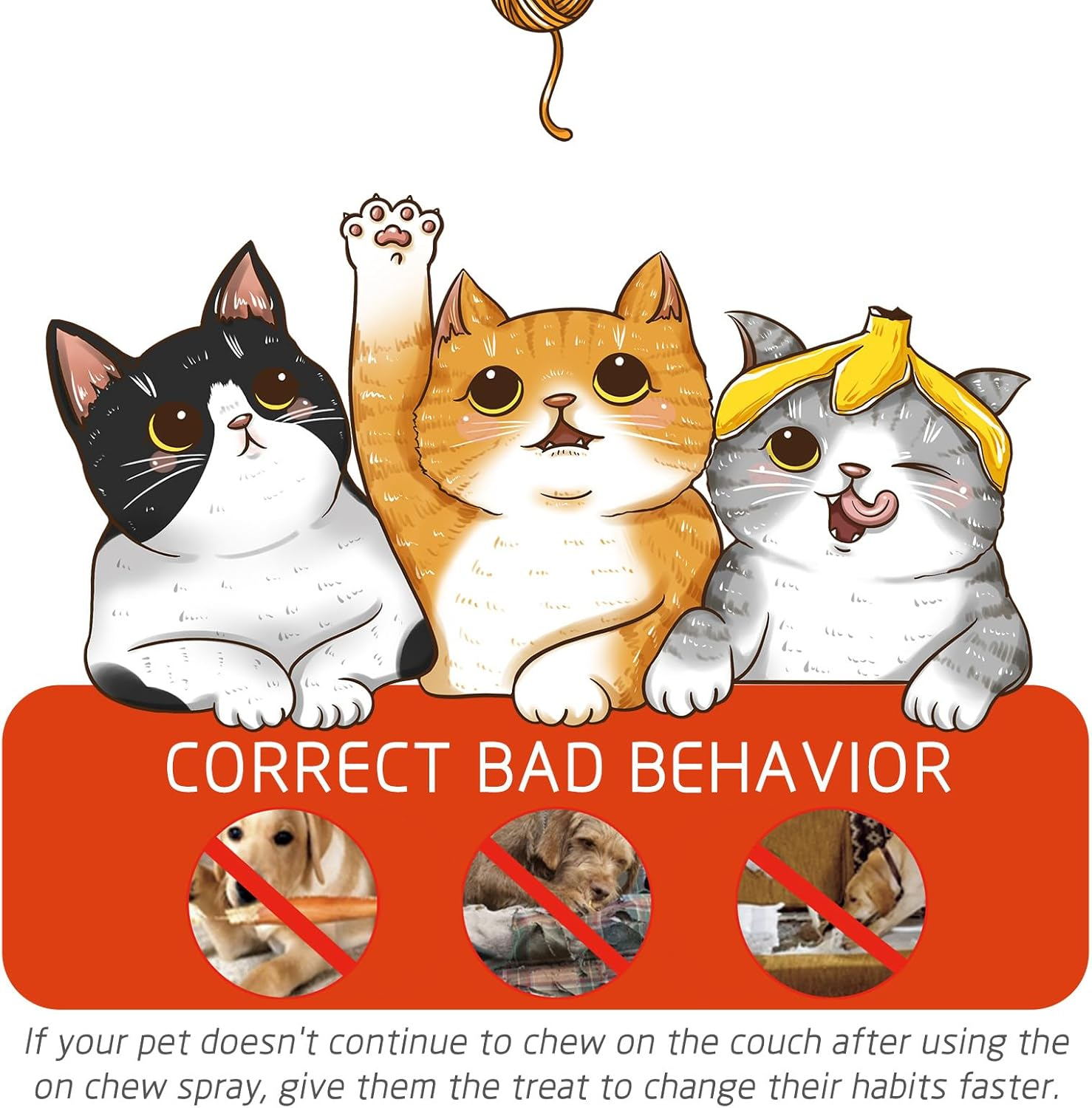 Pet Anti-Chew Training Spray, Bitter Deterrent for Dogs and Cats, Behaviour Correction Aid image number 6