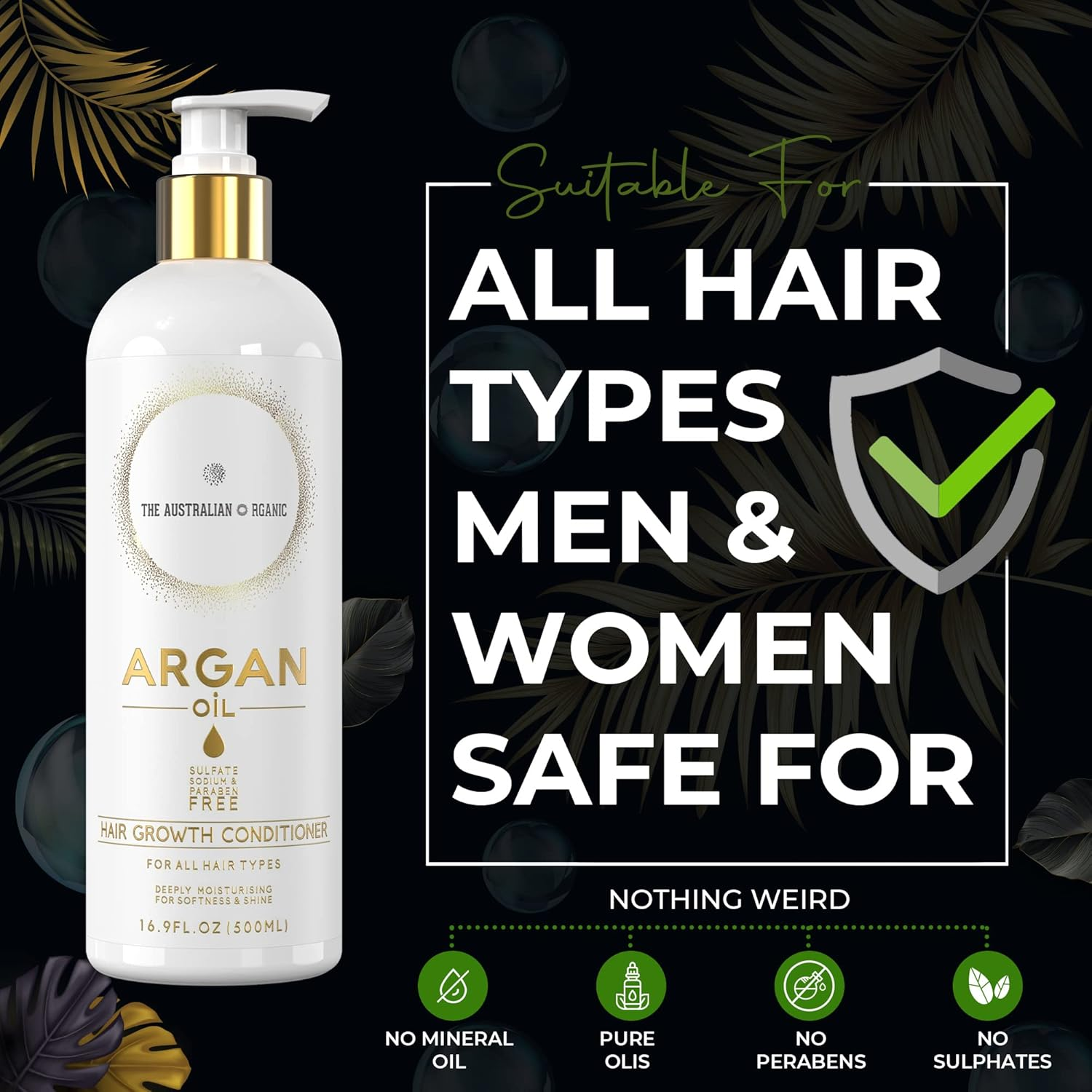Hair Growth with Argan Oil Haircare Package (Shampoo and Conditioner) image number 2