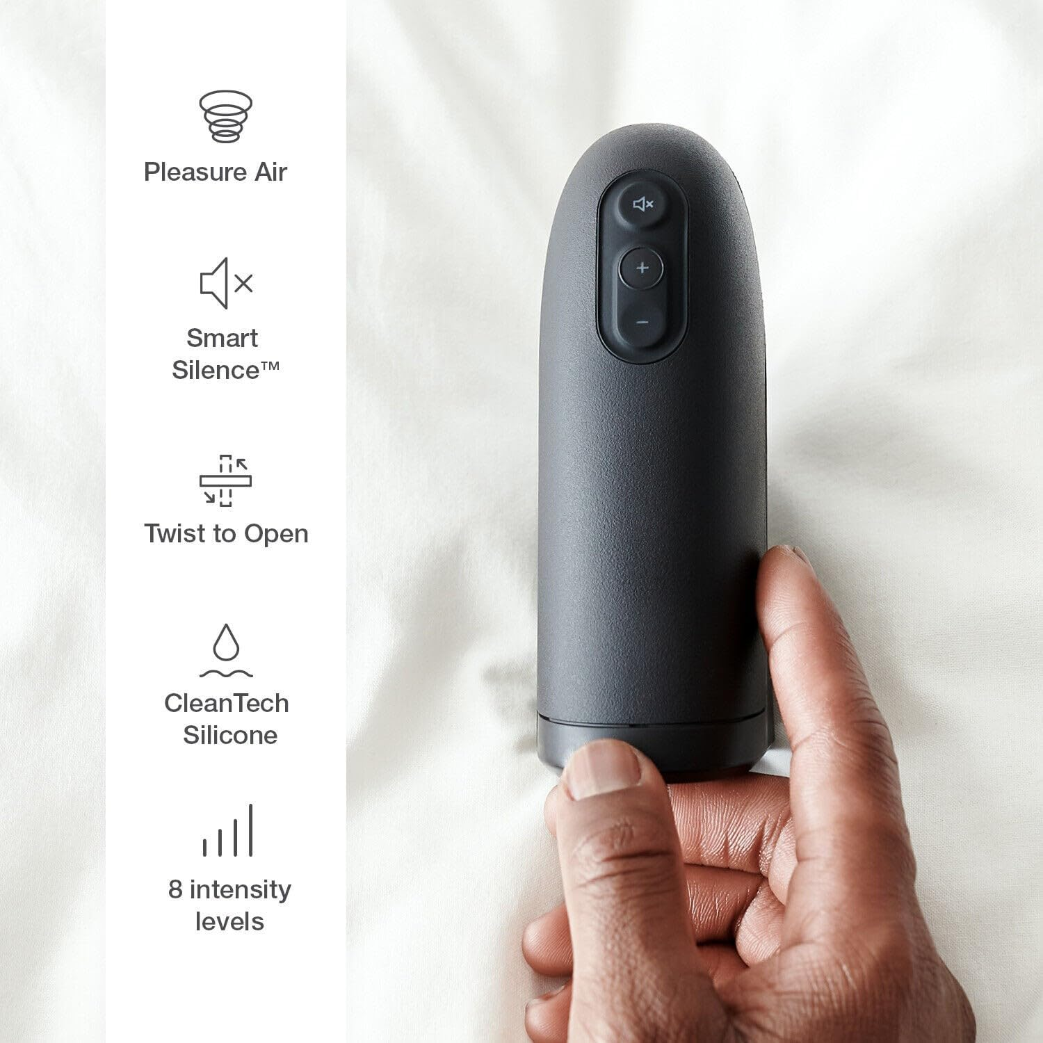 Arcwave Ion Pleasure Air Stroker for Men - Male Masturbator Toy - 8 Intensity Levels - Contactless Stimulation - Waterproof - Cleantech Silicone - Adult Smart Sex Toy - Self Sucking Masturbating Gifts image number 1