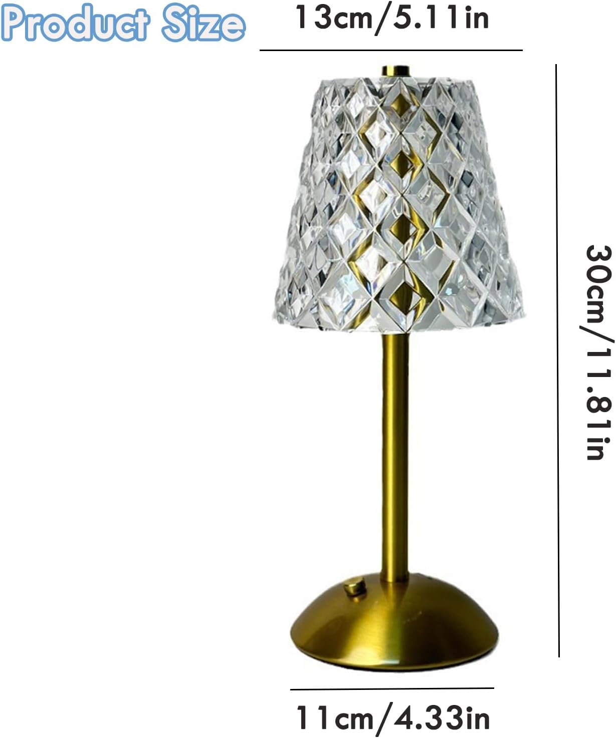 Cordless Table Lamps for Home, Table, Dining Room, LED Rechargeable Battery Operated Lamp, 3 Color Temperatures & 3 Brightness Levels, Small Portable Touch Bedside Light, Home Decor Gifts (Lingge) image number 6