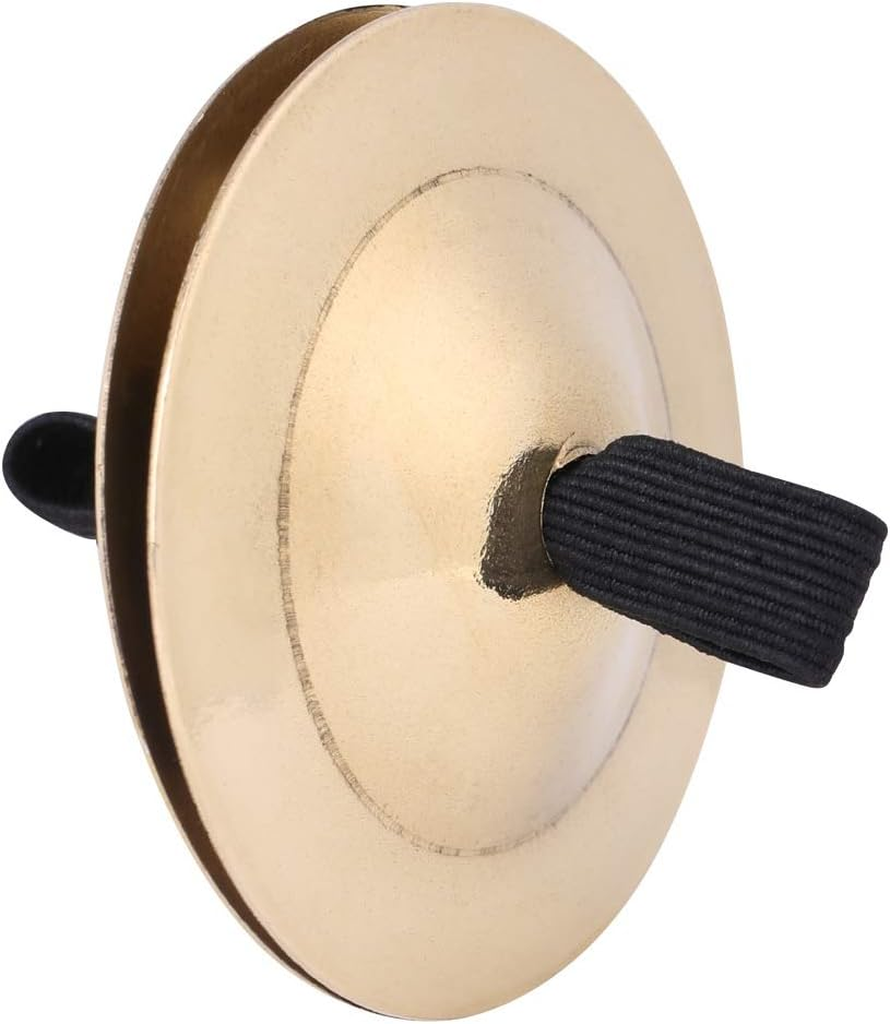2Pcs Finger Cymbals, Belly Dancing Finger Cymbals Brass Finger Dance Zills Musical Instrument for Dancer Party, Single Hand Operation Only image number 5