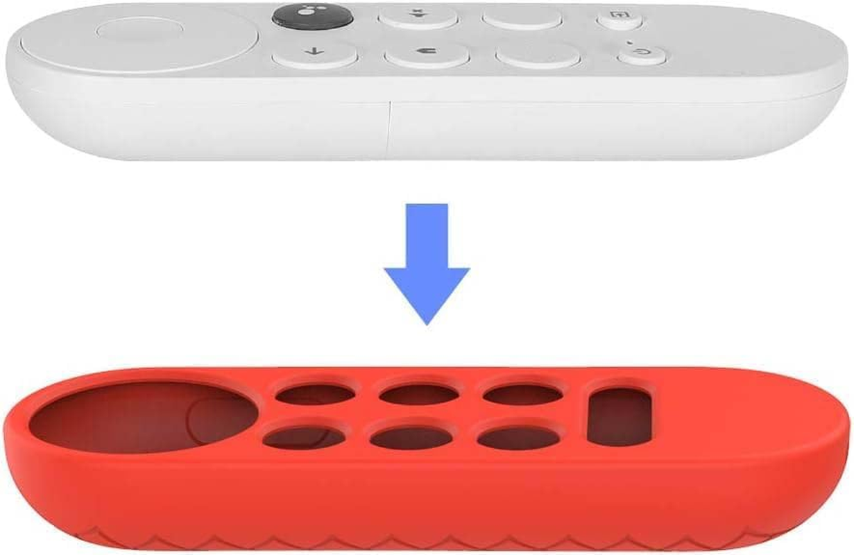 USTIYA Case for Google TV Chromecast 2020 Remote Control Case Smart Shockproof Cover Accessories (Red) image number 4