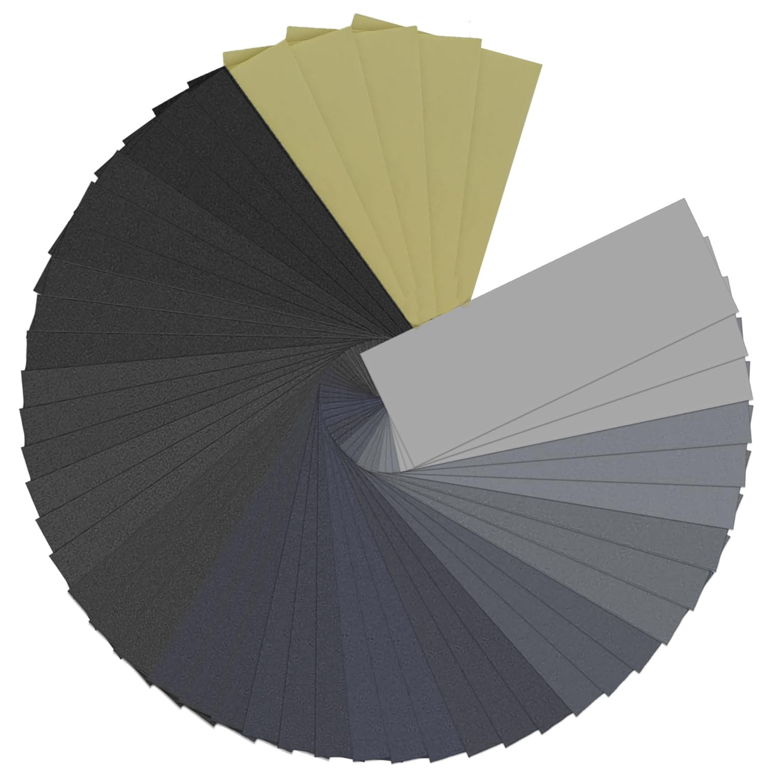 Sand Paper,48 PCS Sandpaper,120 to 5000 Assorted Grit Sandpaper Sheets,9 X 3.6 Inch Premium Wet Dry Sandpaper for Wood Furniture Finishing,Metal Sanding