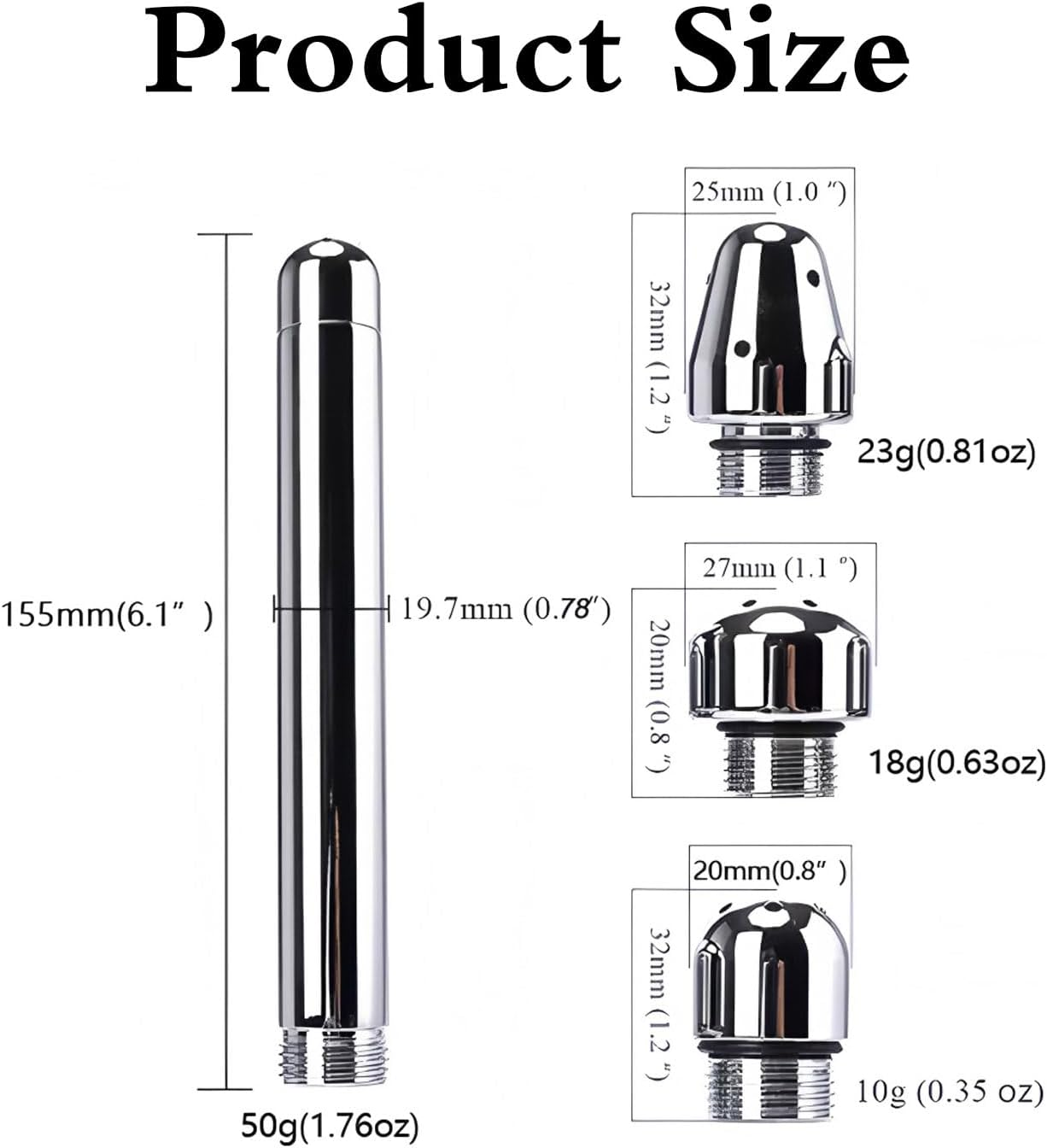 Enema Douche Shower System, 3-Heads Aluminum Professional Anal Cleaning & Colonic Kit, Handheld Shower Nozzle for Men Women, with Velvet Carry Bag image number 3