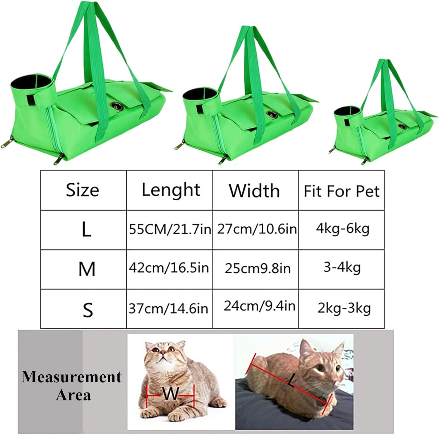 FAMKIT Cat Grooming Bag, Nail Clipping Cleaning Trimming Bags, Adjustable, Multifunctional Pet Care, Ankle Bag, Scratch-Resistant, for Bathing/Travel image number 2