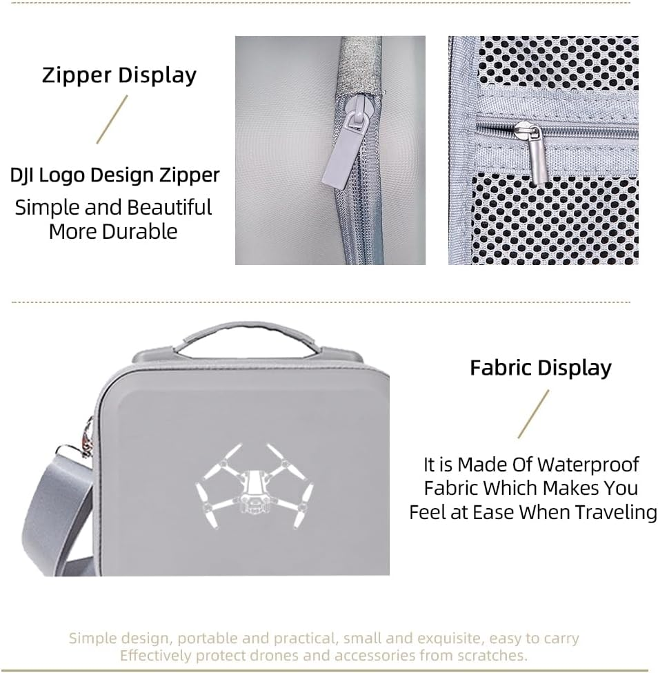 PALUMMA Carrying Case for DJI Mini 4 Pro RC-N1/N2 Portable Hard Storage Bag Comaptible with DJI Mini 4 Pro Drone Accessories image number 3