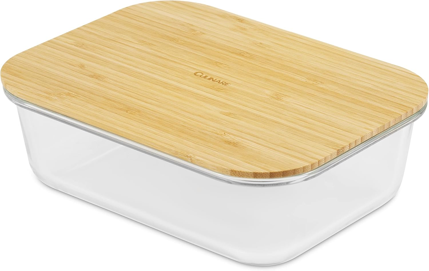 CULINARE Naturals C70025 Glass Container, Sustainable Bamboo/Glass, 1.5L, Food Storage Box with Lid, Kitchen Organisation/Fridge Storage/Fresh Food Preserver, Not Dishwasher Safe image number 2