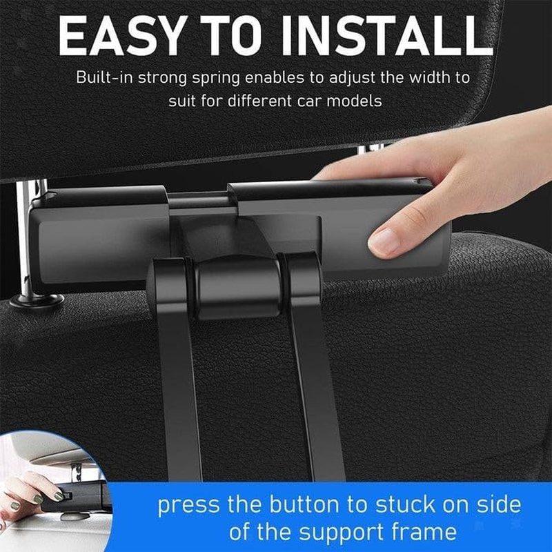 TAVICE Universal Car Rear Pillow Bracket 360 Degree Rotating for Mobile Phone PC Tablet
