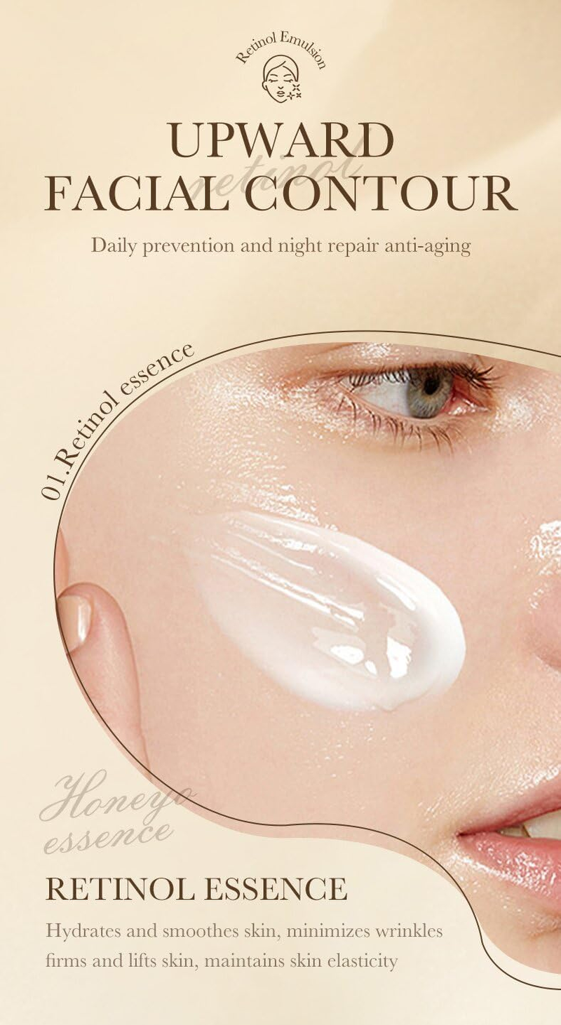 Retinol Water Emulsion anti Wrinkle and Firming Lotion, Moisturizing, Nourishing and Tender Skin.(Lotion 100Ml)