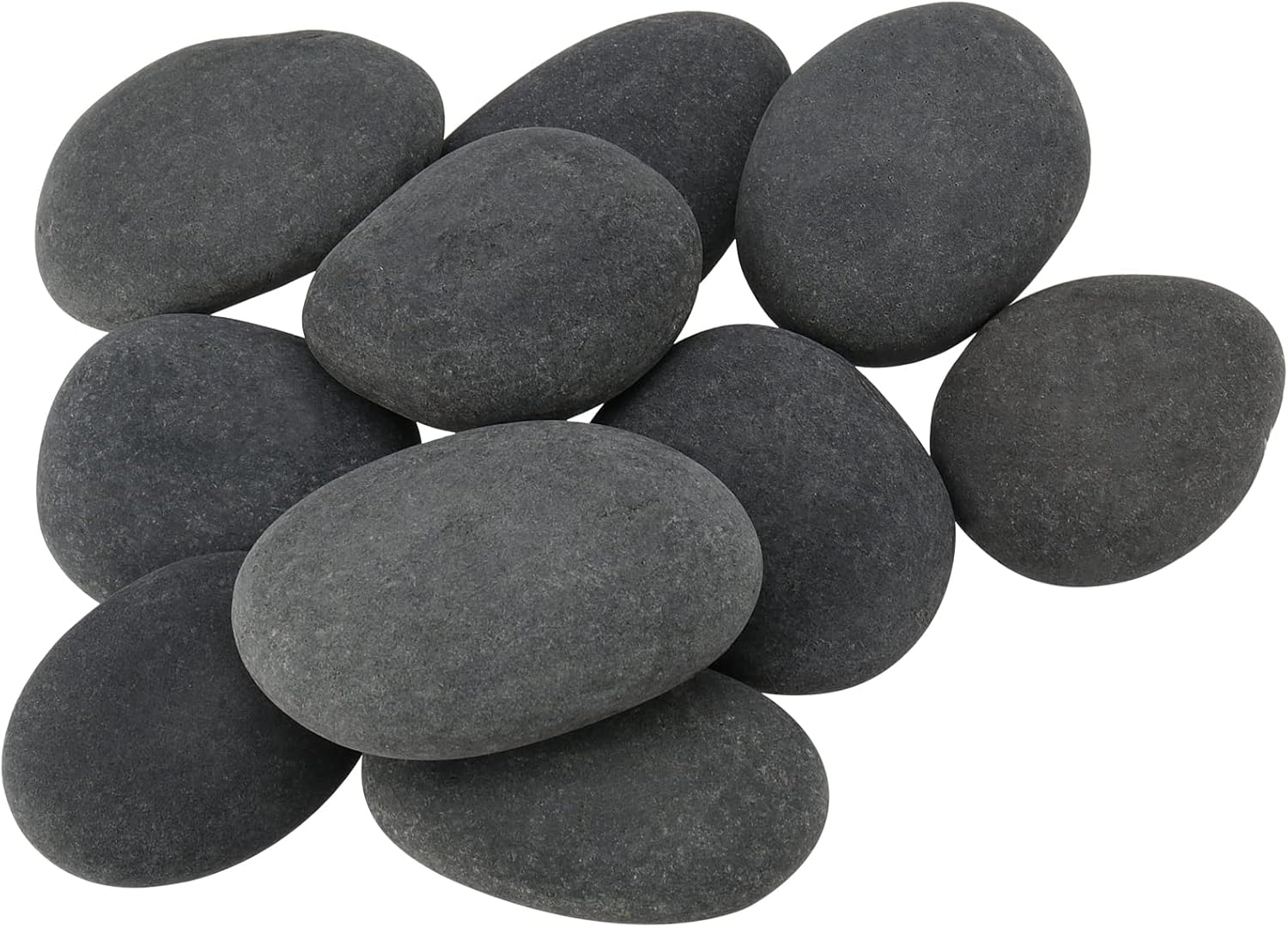 JEUIHAU 50 PCS 1.2-2 Inches Painting Rocks, Natural River Stones for Family Time, Crafting, Arts, Kindness, DIY, Party Decoration - Smooth Flat Gray Craft Stones image number 6