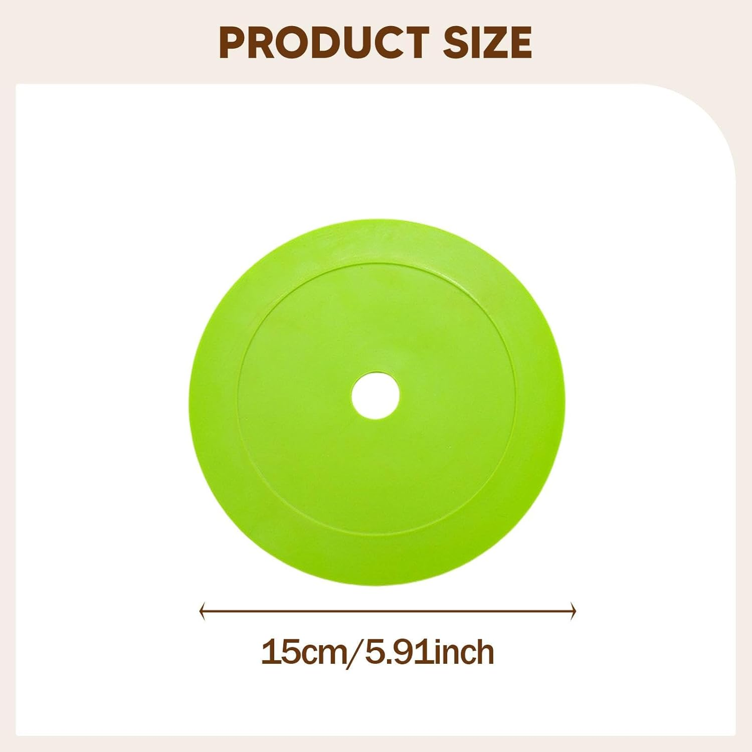 10Pcs Markers Flat Cones Non Slip Rubber Flat Discs Field Court Markers for Soccer Agility Practice Football Training