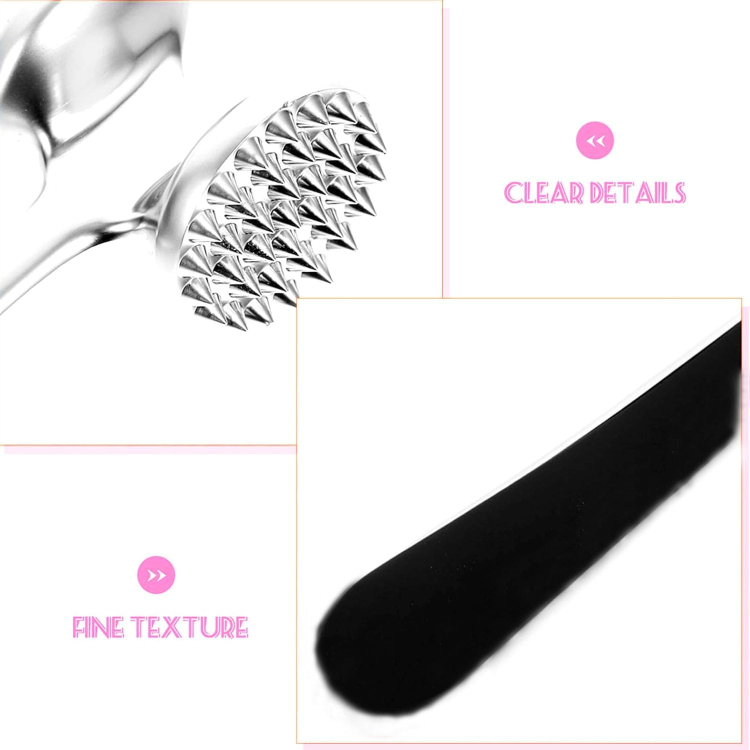 Meat Tenderizer, Dual Sided Nails Meat Mallet, Meat Hammer for Tenderizing and Pounding Steak,Chicken, Fish,Beef,Poultry,Meat Pounder with Rubber Comfort Grip Handle image number 1