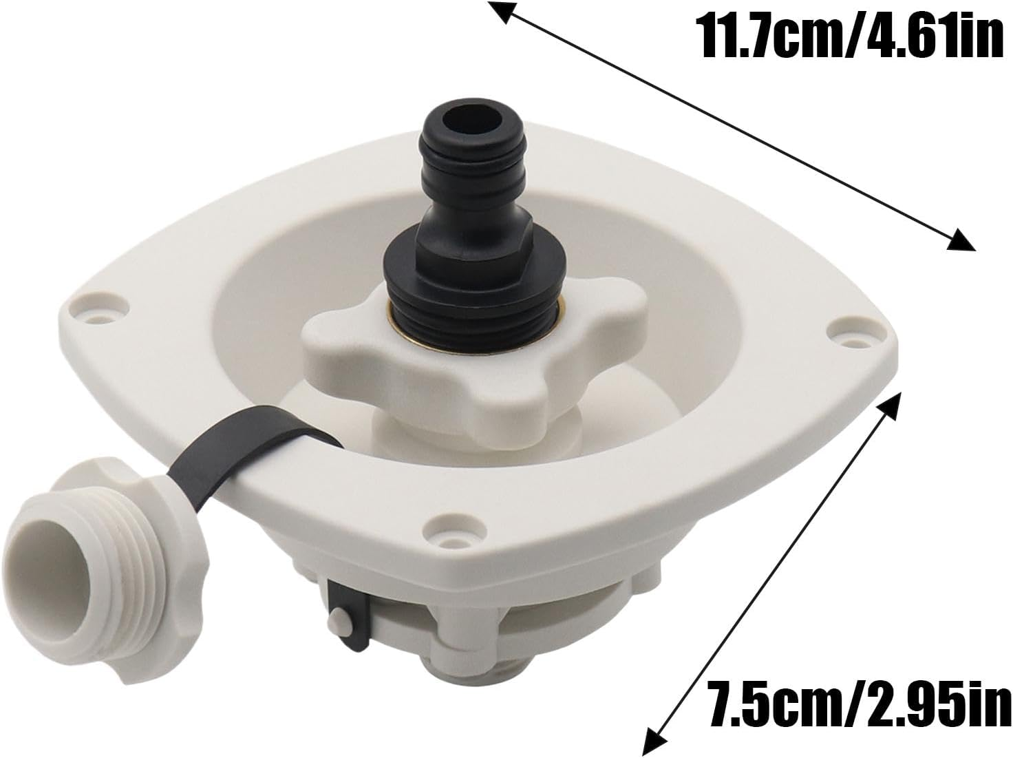 RV Water Fill Inlet | City Water Connection for Rv,Camping Car Water Hose Inlet Valve Connection for Motorhome