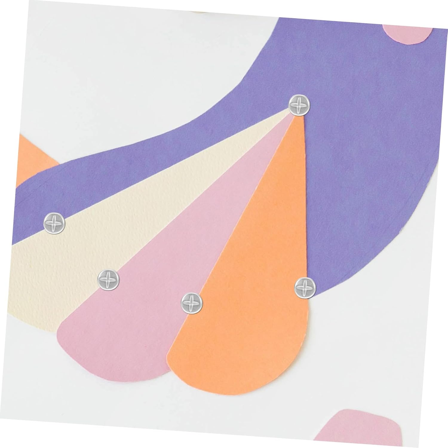 Veemoon 100Pcs Scrapbooking Paper Fastener Craft DIY Paper Fasteners Brads for Crafts Safe for Boys and Girls image number 1