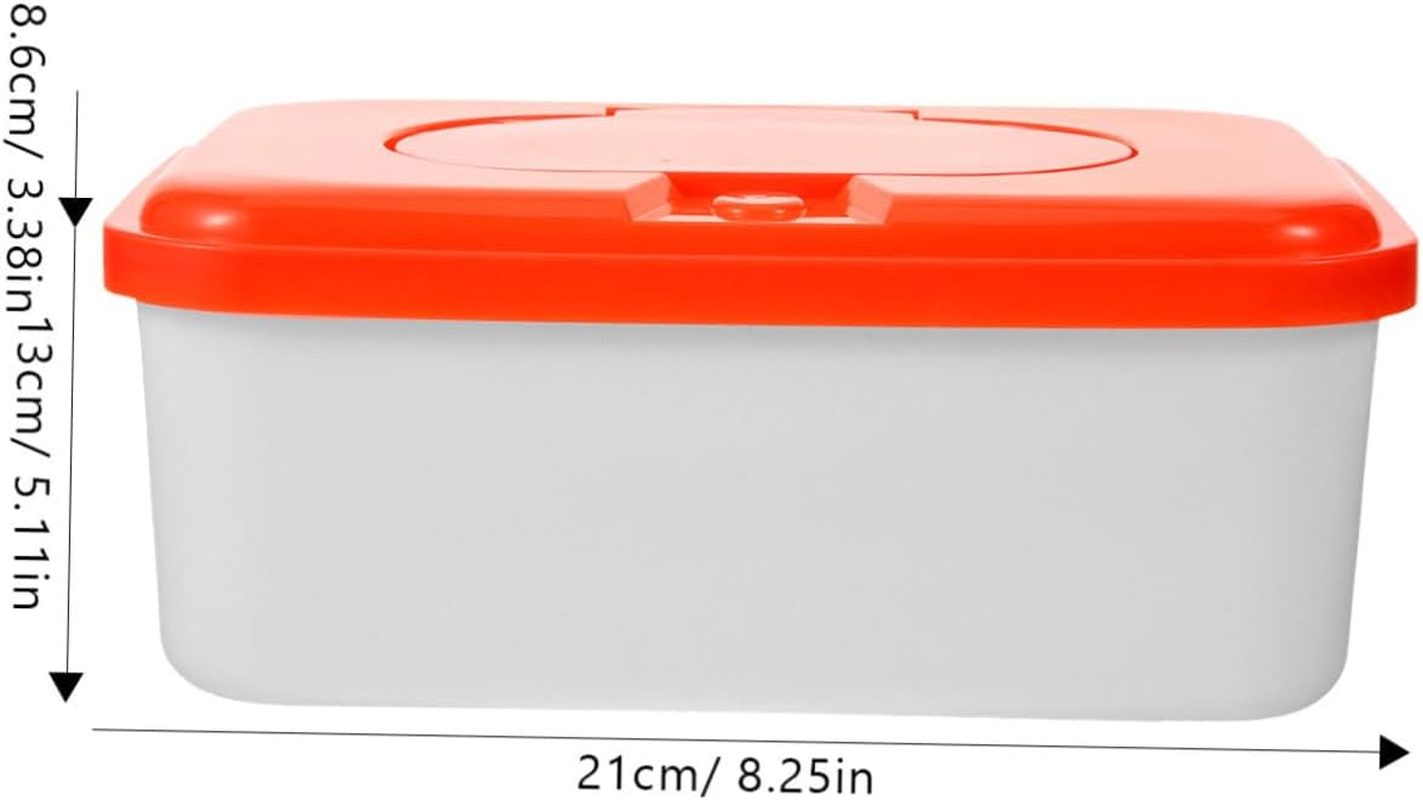 Baby Wipes Dispenser 2Pcs High-Profile Pp Plastic Wet Wipe Container Tissue Holder Portable for Travel Use Random Color image number 6